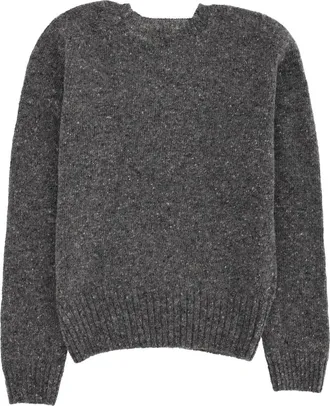 J.W.Anderson Embroidered Wool-Mohair Sweater - Charcoal