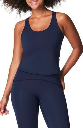 Spanx Get Moving Contour Crossback Shelf Tank in Timeless Navy at Nordstrom Rack, Size X-Large