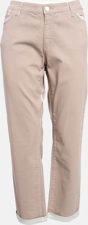 Emporio Armani Pink Denim Crop Jeans L Waist