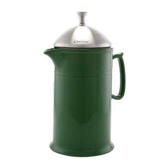Chantal 28 ounce Ceramic French Press with Stainless Plunger in Forest Green at Nordstrom