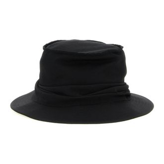 Yohji Yamamoto Gabardine Drape Hat - male - Yohji Yamamoto - Accessories - Black - L - Accessories