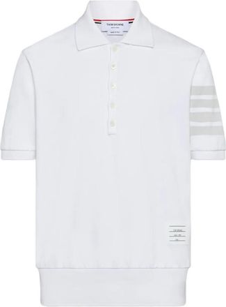 Thom Browne 4-Bar Cotton Pique Polo Shirt Clothing