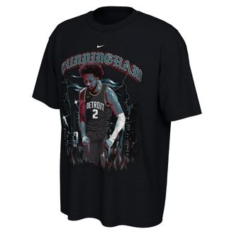 Nike Cade Cunningham Detroit Pistons City Edition Nike Mens NBA T-Shirt in Black | IX5398-010