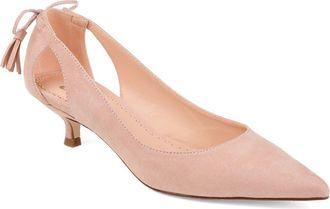 Journee Collection JOURNEE Bindi Kitten Heel Pump in Pink at Nordstrom Rack, Size 7.5