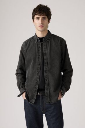 Levi's Camisa de botones Authentic - Hombre - 2XL - Negro / Gizmo Washed Black