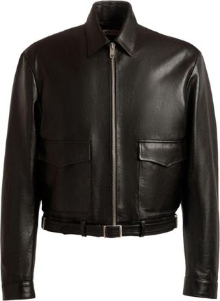 Bally Giacca in pelle - Nero