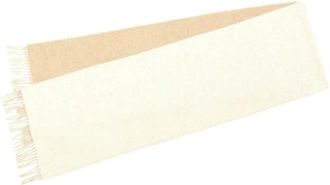 Loewe Pre-owned Scarves, female, Beige, Size: ONE SIZE Pre-owned Cashmere Scarf