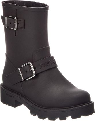 Jimmy Choo London Biker Rubber Rain Boot