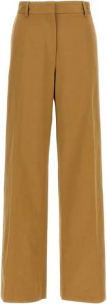 Dries Van Noten Paxy Pants - Dames - Wijde Broeken - Beige - S - Katoen - Broeken