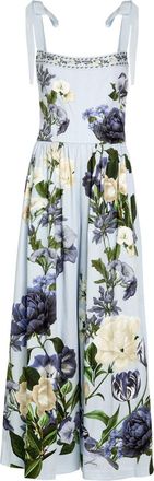 Alice & Olivia Rosalee Floral-print Wide-leg Jumpsuit - Blue - 12 (UK16 / XL)