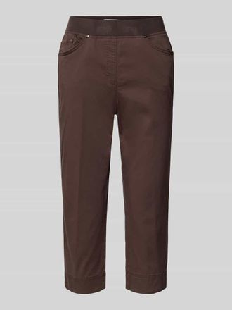 Raphaela by Brax Slim Fit Caprihose aus Baumwoll-Mix in Hellbraun, Gr&ouml;&szlig;e 38