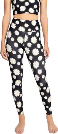 Nicole Miller High Rise Leggings In Hazy Daisy