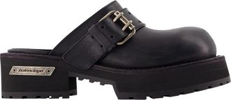 Balenciaga Venom Mule - Dames - Slip ons - Zwart - 37 EU - Leer - Schoenen