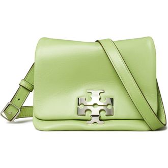Tory Burch Kira Soft Leather Shoulder Bag in Celery Juice at Nordstrom