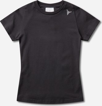 Roa Women s Logo Baby T-Shirt Washed Black