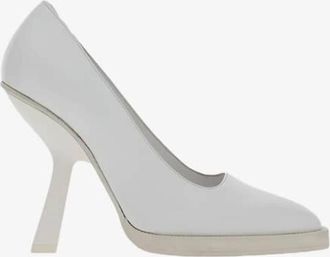 Ferragamo Anser X5 Leather Pumps, Size 10 C