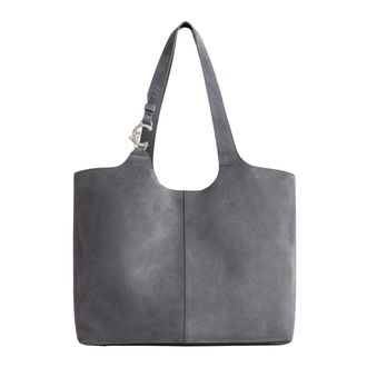 Coccinelle Su&egrave;de Shopper - Dames - Shoppers - Grijs - ONE Size - Su&egrave;de - Tassen