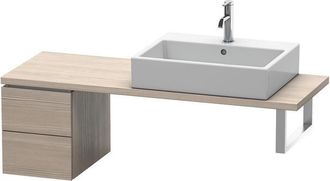 Duravit Consola Baja L-cube 320x477x400mm Pino Plateado