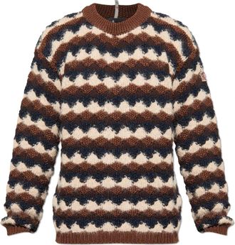 Moncler Apres-Ski Sweater - Heren - Ronde hals truien - Bruin - 2XL - Truien & Vesten