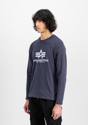 Alpha Industries Longsleeve ALPHA INDUSTRIES Basic Longsleeve BL, Herren, Gr. XL, blau (navy), Obermaterial: 100% Baumwolle, Shirts Longsleeve