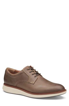 Johnston & Murphy Parker Waterproof Plain Toe Derby in Stone Oiled Waterproof Full Gr at Nordstrom, Size 10.5