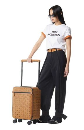 MCM Ottomar Cabin Trolley in Visetos in Cognac at Nordstrom