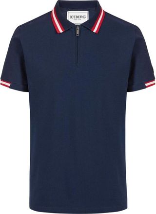 Iceberg Polo Shirt met korte mouwen - Heren - Polos - Blauw - M - Katoen - Tops