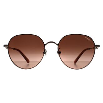Moncler Round Shiny Light Bronze Brown Gradient ML0236-K