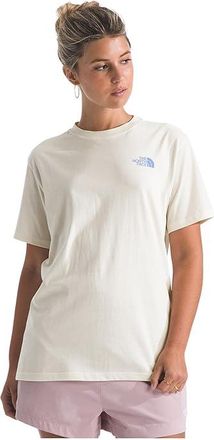 The North Face Explore Pin Relaxed Short Sleeve T-Shirts Womens Clothing White Dune : 2XL, Cotton