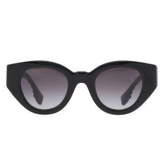 Burberry Meadow Grey Gradient Oval Ladies Sunglasses BE4390 30018G 47