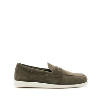 Churchs Loafers, female, Green, Size: 11 1/2 US Saddle Loafers