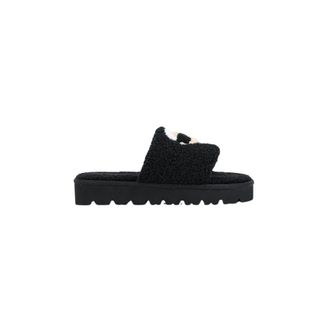 Karl Lagerfeld Skylar Slide - Dames - Schoenen - Zwart - Maat: 36 EU Leer