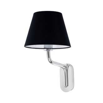 Netlighting Eterna Wall Light with Shade Chrome E27 in Grey