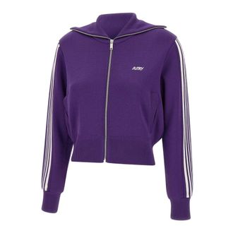 Autry Dames, Sweatshirts & Hoodies, Paars, Maat: S Viscose