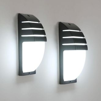 OEM Paquete De 2 Apliques De Pared Para Exteriores De 12 W, Apliques Led Para Exteriores/interiores Impermeables Ip65, L&aacute;mpara De Pared Interior Para Pati