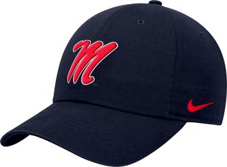 Nike Ole Miss Club Nike Mens College Cap in Blue | C1160225FH-OMS