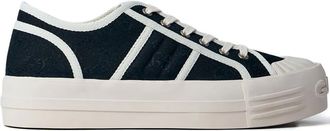 Gucci Sneakers met vlakken en logopatroon - Zwart