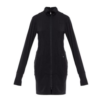 Yohji Yamamoto Short Dresses, female, Black, Size: 2XS Long Turtleneck Sweatshirt