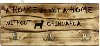 OEM Chihuahua De Pelo Corto: Percha Con Perro, Expositor De Medallas, Decoraci&oacute;n Del Hogar De Art-dog