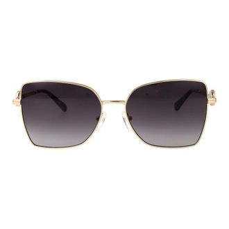 Michael Kors Patra Zonnebril - Dames - Accessoires - Geel - Maat: 56 MM