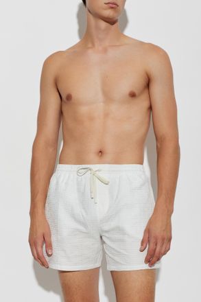 Balmain Swim Shorts, Mens, White