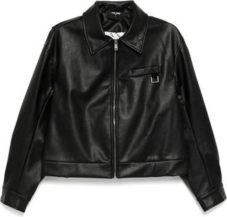 Team Wang Choices faux leather jacket - Black