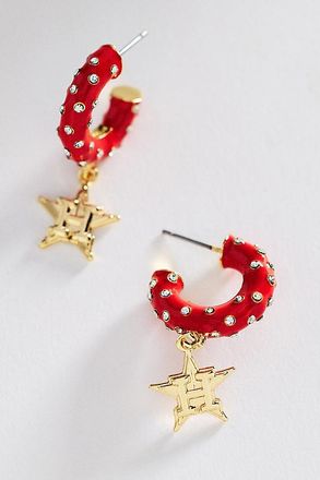 BaubleBar MLB Enamel Hoop Earrings