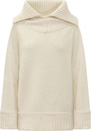 Victoria Beckham Long Truien - Dames - Ronde hals truien - Wit - S - Truien & Vesten