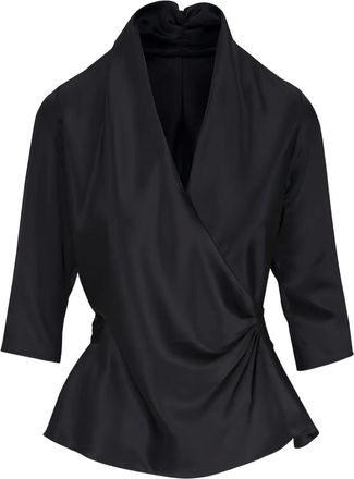 Peter Cohen Blusa con cintura - Nero