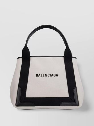Balenciaga cabas canvas tote bag