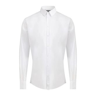 Dolce & Gabbana Casual Shirts, male, White, XS, White Cotton Shirt for Men