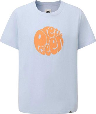 Pretty Green Heren T-shirt katoen met logo (Lichtblauw)