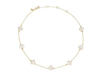 Kate Spade New York Spade Flower Scatter Womens Necklace Womens Necklace Mother Of Pearl, Brass