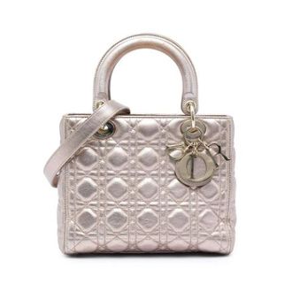 Dior Pre-owned Lady Dior - Dames - Vintage Handtas - Geel - ONE Size - Leer - Vintage